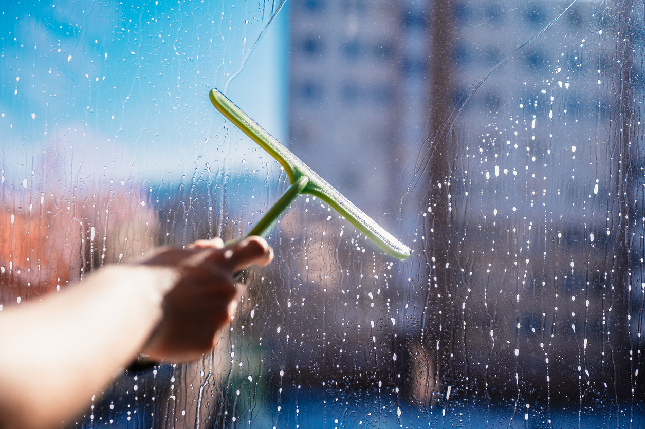 Window washing water treatment systems