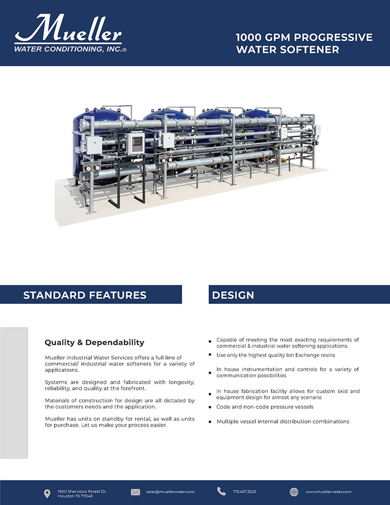 Preview of Flyer-1000gpm Progressive Steel Series Industrial Softener