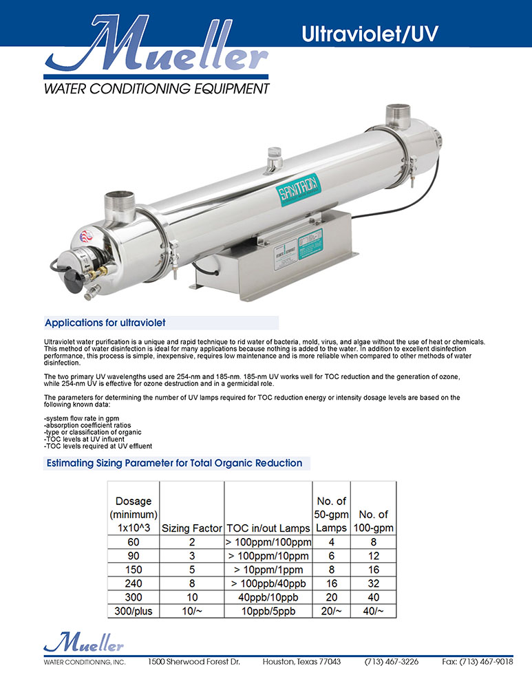 Preview of Flyer- UV Disinfection